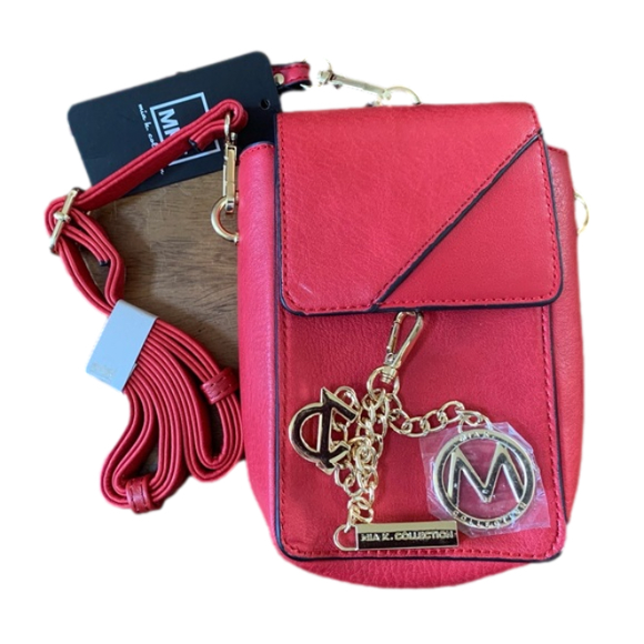 MIA K Collection Red Crossbody/Clutch Bag - Picture 2 of 4
